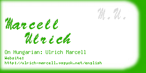 marcell ulrich business card